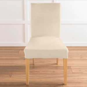 Blancheporte Bi-pružný povlak na židli s efektem veluru béžová samostatně