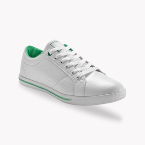 Blancheporte Dvoubarevné tenisky bílá/zelená 41