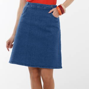 Blancheporte Džínová rozšířená sukně modrá 50