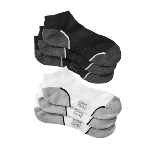 Blancheporte Kotníkové ponožky sneaker zn. Dim, sada 3 bílých + 3 černých párů bílá+černá 39/42