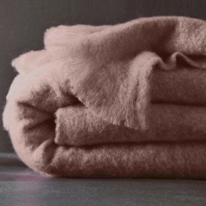 Blancheporte Mohérová deka hnědošedá 240x260cm