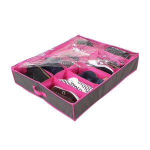 Blancheporte Organizér-zásuvka na boty (na 12 párů) šedá/růžová