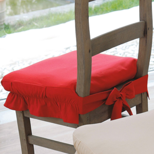 Blancheporte Potah na židli červená sada 2ks 40x40cm