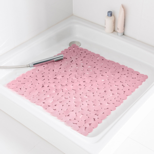 Blancheporte Protiskluzová podložka do sprchy růžová pudrová 52x52cm