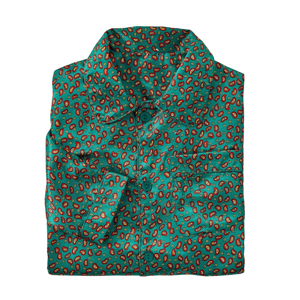 Blancheporte Saténové pyžamo zelená 107/116 (XL)