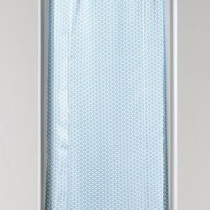 Blancheporte Voálová záclonka s potiskem tyrkysová 45x90cm